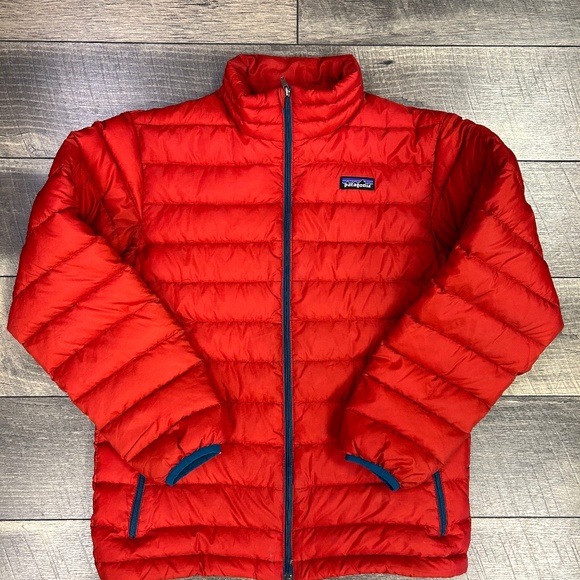 Patagonia Other - Patagonia red down sweater coat  L (12)